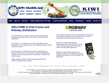 Tablet Screenshot of kiwicranes.com